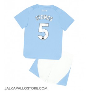 Manchester City John Stones #5 Kotipaita Lapsille 2023-24 Lyhythihainen (+ shortsit)